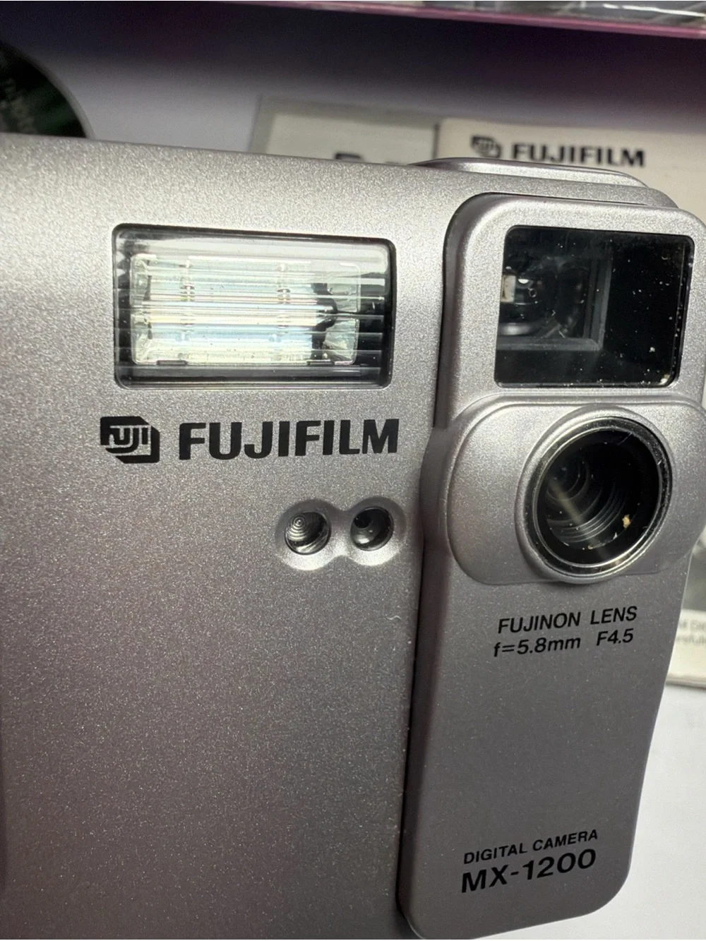 Fujifilm MX-1200 Digital Camera Box - Purple Packaging
